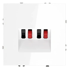 Изображение Розетка акустическая встраиваемая VOLTUM S70 4-местная (белый глянцевый)