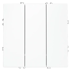 Изображение Выключатель встраиваемый VOLTUM S70 трехклавишный 10А (белый матовый)