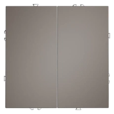 Изображение Выключатель двухклавишный 10А VOLTUM S70 (капучино)